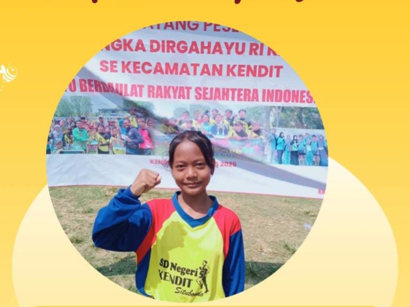 PELAKSANAAN LOMBA LARI 60 METER 2025 KATEGORI PUTRI TINGKAT KECAMATAN KENDIT  JUARA 1 RANGKA HUT RI KE - 80 SDN 5 KENDIT